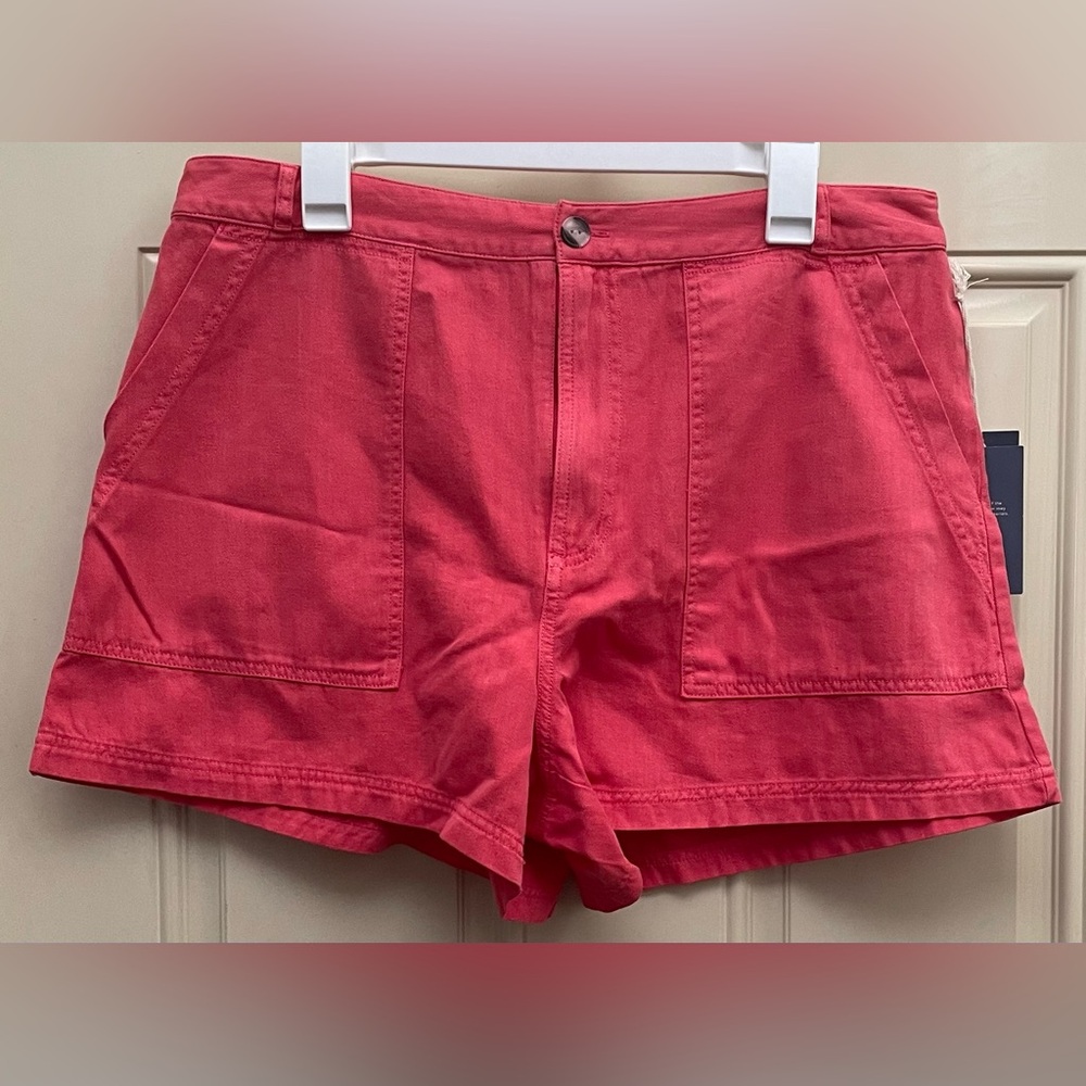 Universal Thread Coral-Red Utility Jean Shorts